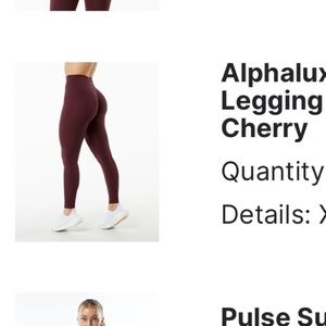 Alphalete Alphalux Wonder Legging 27" - Black
Cherry